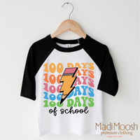 100 Days Of School Lightning Bolt Shirt - School Tee