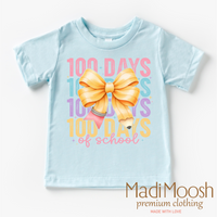 100 Days Of School Bow Shirt - School Tee