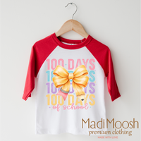 100 Days Of School Bow Shirt - School Tee