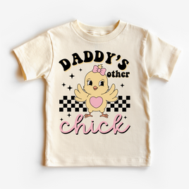Daddy's Other Chick Shirt - Girls Easter Chicken Tee