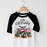 Girls Little Off Roader 4 Wheeler Shirt - Girls Four Wheeler Tee