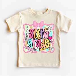 Girls 6th Grade School Shirt - Back To School Tee