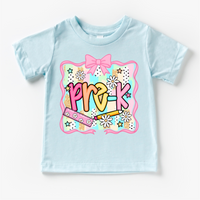 Girls Pre-K School Shirt - Back To School Tee