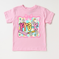 Girls Pre-K School Shirt - Back To School Tee