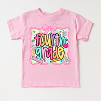 Girls 4th grade School Shirt - Back To School Tee