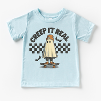 Retro Creep It Reel Skater Halloween Shirt - Halloween Tee