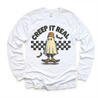 Retro Creep It Reel Skater Halloween Shirt - Halloween Tee
