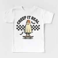 Retro Creep It Reel Skater Halloween Shirt - Halloween Tee