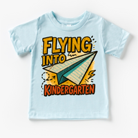 Flying Into Kindergarten Back To School Shirt | First Day Of School Tee