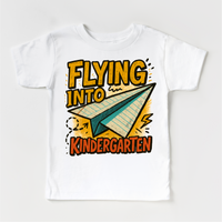 Flying Into Kindergarten Back To School Shirt | First Day Of School Tee