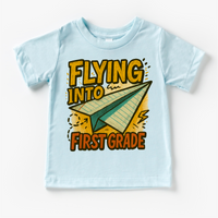 Flying Into First Grade Back To School Shirt | First Day Of School Tee