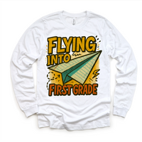 Flying Into First Grade Back To School Shirt | First Day Of School Tee