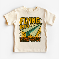 Flying Into First Grade Back To School Shirt | First Day Of School Tee