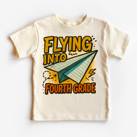 Flying Into Fourth Grade Back To School Shirt | First Day Of School Tee