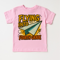 Flying Into Fourth Grade Back To School Shirt | First Day Of School Tee