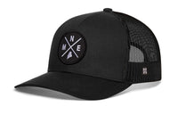 Maine Trucker Hat  |  Black MNE X Snapback