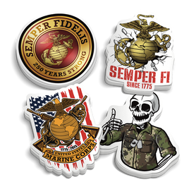 Marine Corps 250th Birthday Pack (11 Stickers)
