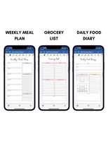 Digital Phone Planner Meal Planner Widgets