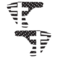 Cross Flag Vent Decals