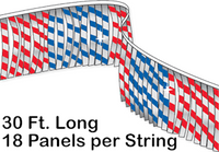 Metallic Leaf Pennant String - 30 ft Long