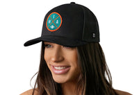 Miami Trucker Hat  |  Black MIA X Football Snapback