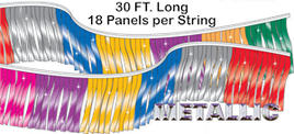 Mirror-Brite Starburst Metallic Pennant String - 30 ft Long