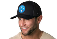 Buffalo Trucker Hat  |  Blue Red BUF X  |  Black Snapback