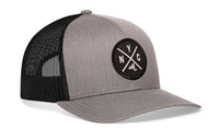 New York City Trucker Hat  |  Gray-Black NYC X Snapback