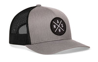 Nashville Trucker Hat  |  Gray-Black NASH X Snapback