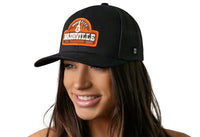 Nashville Music City Trucker Hat  |  Black Cityscape Snapback