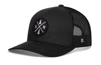 New Hampshire Trucker Hat  |  Black NH X Snapback