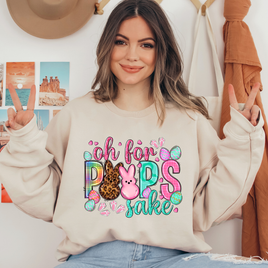 Oh For Peeps Sake Bunny Ready To Press DTF Transfers, DTF Hot Peel