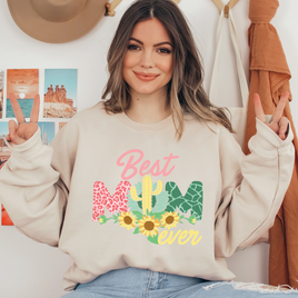 Best Mom Ever Cactus Ready To Press DTF Transfers, DTF Hot Peel