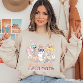 Happy Easter Bunny Ready To Press DTF Transfers, DTF Hot Peel