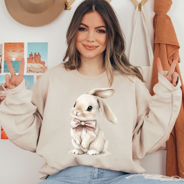 Cute Easter Bunny Bow Ready To Press DTF Transfers, DTF Hot Peel