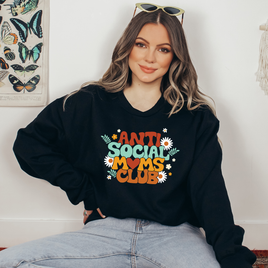 Anti Social Moms Club Ready To Press DTF Transfers, DTF Hot Peel