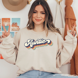 Retro Auntie Ready To Press DTF Transfers, DTF Hot Peel