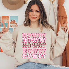 Pink Howdy Ready To Press DTF Transfers, DTF Hot Peel