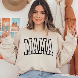 Mama Black Text Ready To Press DTF Transfers, DTF Hot Peel