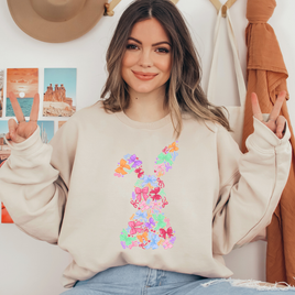 Happy Easter Day Bunny Bow Ready To Press DTF Transfers, DTF Hot Peel