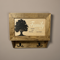 Family Tree Wall-Mounted Gun Cabinet – Hidden Secure Storage with Heartfelt Design