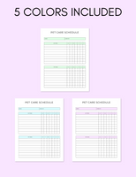 Pet Care Schedule