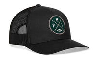 Philadelphia Trucker Hat  |  Black PHI X Football Snapback