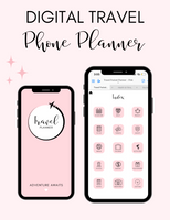 Digital Travel Phone Planner Pink