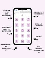 Digital Travel Phone Planner Purple