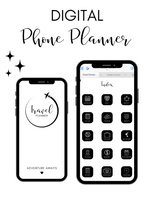 Digital Travel Phone Planner Black
