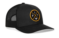 Pittsburgh Trucker Hat  |  Black PIT X Football Snapback