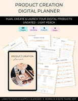 Product Creation Digital Planner