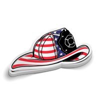 Red White Blue Helmet Sticker