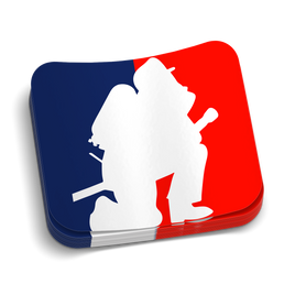 Red White Blue Fireman Decal